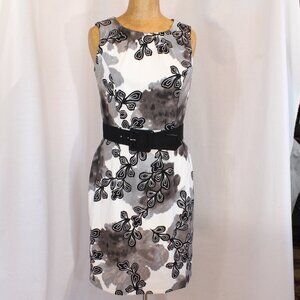 AGB Floral Dress with Belt